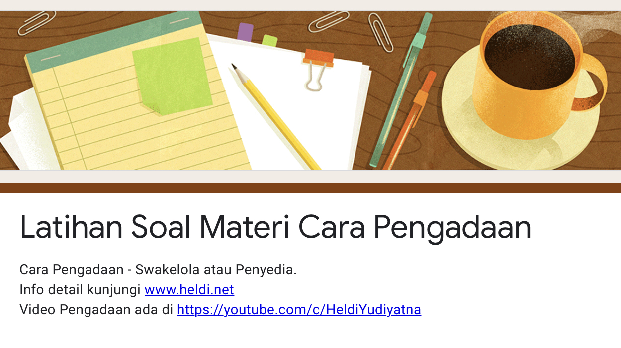 Cara pengadaan